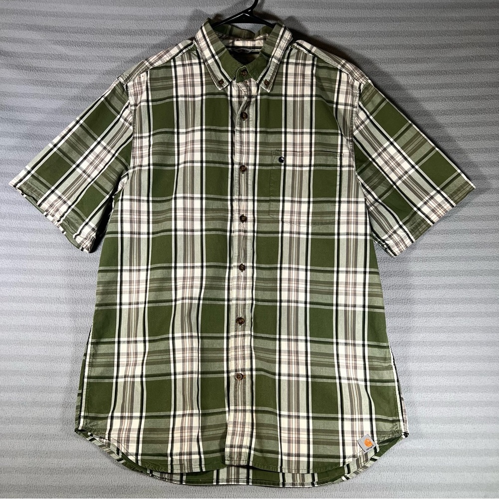 CARHARTT earth tone button down size L